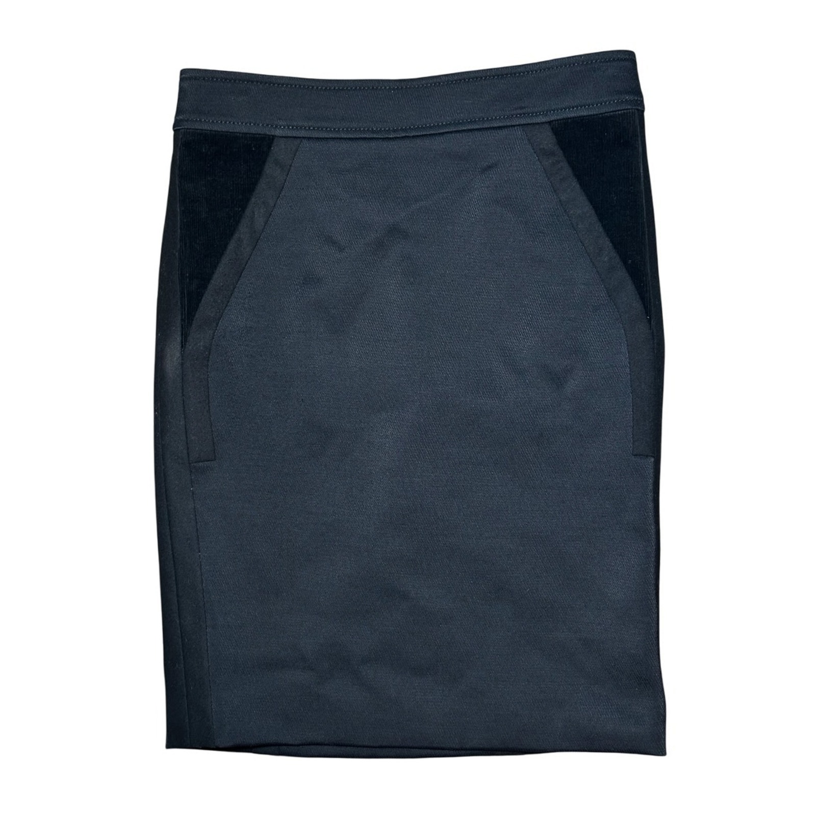 Gucci Nwt Women's Black Ribbed Pockets Back Buttons Skirt Size 40 Italy $875